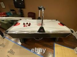 Barely Used Air Hockey Table 84 Regulation Size with Electronic Scoreboard