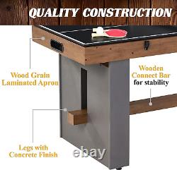 Barrington 3-In-1 Combination Game Table 54, Foosball, Air-Powered Hockey and T