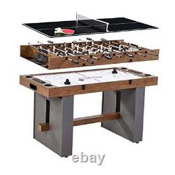 Barrington 3-in-1 Combination Game Table 54, Foosball, Air-Powered Hockey and