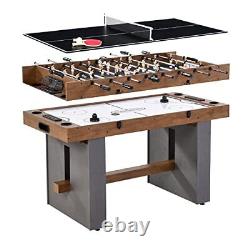 Barrington 3-in-1 Combination Game Table 54, Foosball, Air-Powered Hockey and