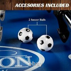 Barrington 54 Arcade Foosball Soccer Table, Accessories Included, Black/Gray