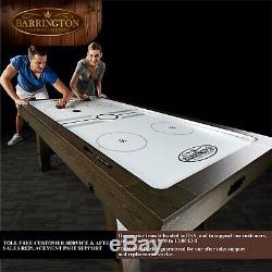 Barrington 7' Sutter Collection Air Hockey Table, Rustic Furniture, Brown