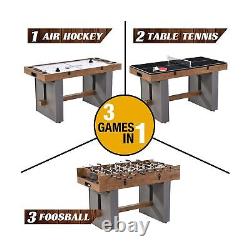 Barrington Urban Collection 54 3-in-1 Combination Game Table with Air Pow