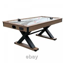 Beautiful Rustic 6' Air Hockey Table Table Tennis Top Mancave Room Fun Indoor US