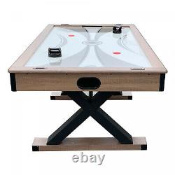 Beautiful Rustic 6' Air Hockey Table Table Tennis Top Mancave Room Fun Indoor US