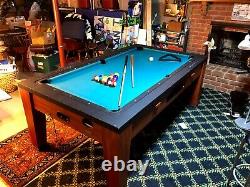 Berner Billiards 3 in 1 Convertible Pool/Air Hockey/Ping Pong Game Table
