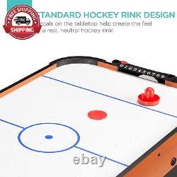 Best Choice Products 40In Portable Tabletop Air Hockey Arcade Table for Game Roo