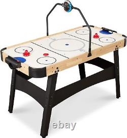 Best Choice Products LED 54 Inch Air Hockey Game Table withLight-up Scoreboard