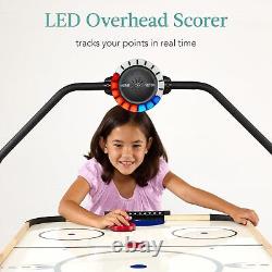 Best Choice Products LED 54 Inch Air Hockey Game Table withLight-up Scoreboard