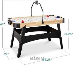 Best Choice Products LED 54 Inch Air Hockey Game Table withLight-up Scoreboard