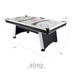 Blazer 7' Air Hockey Table with Heavy-Duty Blower Electronic Scoring Leg Leveler