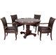 Bluewave Bridgeport 2-In-1 Poker Game Table Set Walnut Finish