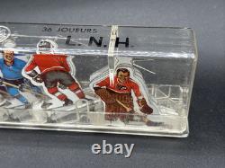 COLECO EAGLE TABLE HOCKEY GAME SET NHL 36 TIN METAL HOCKEY PLAYERS with CASE