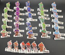 COLECO EAGLE TABLE HOCKEY GAME SET NHL 36 TIN METAL HOCKEY PLAYERS with CASE