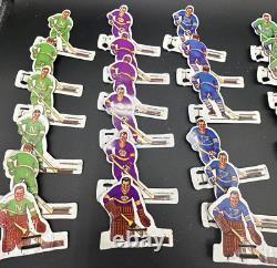COLECO EAGLE TABLE HOCKEY GAME SET NHL 36 TIN METAL HOCKEY PLAYERS with CASE