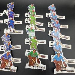 COLECO EAGLE TABLE HOCKEY GAME SET NHL 36 TIN METAL HOCKEY PLAYERS with CASE