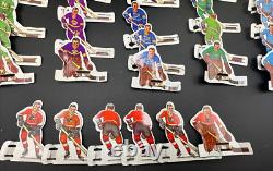 COLECO EAGLE TABLE HOCKEY GAME SET NHL 36 TIN METAL HOCKEY PLAYERS with CASE