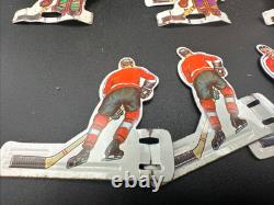 COLECO EAGLE TABLE HOCKEY GAME SET NHL 36 TIN METAL HOCKEY PLAYERS with CASE