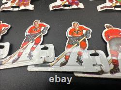 COLECO EAGLE TABLE HOCKEY GAME SET NHL 36 TIN METAL HOCKEY PLAYERS with CASE