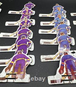 COLECO EAGLE TABLE HOCKEY GAME SET NHL 36 TIN METAL HOCKEY PLAYERS with CASE
