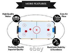 Calix 4-Foot Folding Air Hockey Table Brown