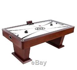 Carmelli Monarch 7.5-ft Wood Air Hockey Table Electronic Game Controller Brown
