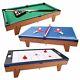 Childrens Play Room 3-in-1 Air Hockey Ping Pong Billiards Pool Table Child Toy