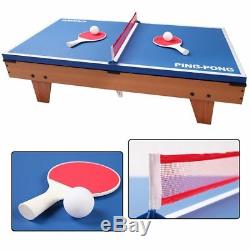 Childrens Play Room 3-in-1 Air Hockey Ping Pong Billiards Pool Table Child Toy