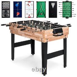 Combo Game Room Table Set Air Hockey Foosball Ping Pong Pool Shuffleboard