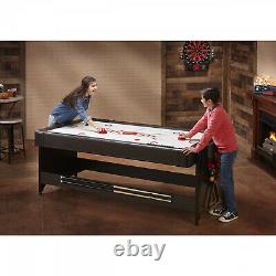 Combo Game Table Billiards + Air Hockey + Table Tennis Accessories Included