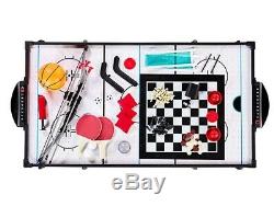 Combo Games 12 in 1 Table Multi Players Sports Air Powered Hockey Dice Chess Fun
