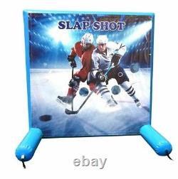 Commercial Inflatable Games Hockey Slap Shot Air Frame Game With Pump & Bag