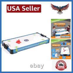 Compact 40-Inch Air Hockey Table with Electric Fan Exciting Game for All