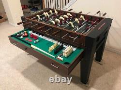 Compact Multi-game Table Foosball, Pool, Air Hockey, Mini-bowling, Shuffleboard