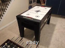 Compact Multi-game Table Foosball, Pool, Air Hockey, Mini-bowling, Shuffleboard