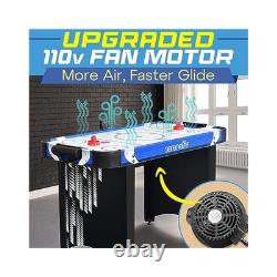 Durable Air Hockey Table with LED Score & Fast Puck Action, Fun for All