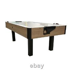 Dynamo Branded Oak Arctic Wind Air Hockey Table 2 Mallets and 2 Pucks Included