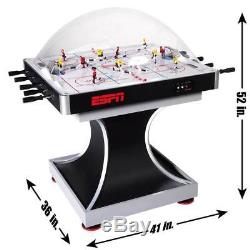 ESPN 2-Player Premium Dome Bubble Hockey Table with LED Scoring System