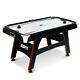 ESPN 5' Air Powered Hockey Table With LED Electronic Scorer, Black/Red