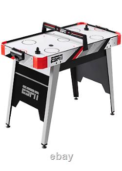ESPN 60 Air Hockey Game Table, LED Overhead Electronic Scorer, Quick Assembly