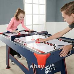 ESPN 60 Air Powered Hockey Table, Overhead Electronic Scorer Blue/Red