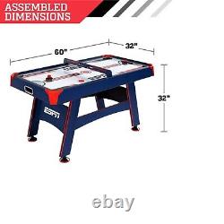 ESPN 60 Air Powered Hockey Table with Overhead Electronic Scorer