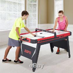 ESPN 60 Inch Air Powered Hockey Table with Overhead Electronic Scorer Sports New