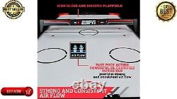 ESPN 60i n Air Hockey Game Table, LED Overhead Electronic Scorer Black/Red NEW