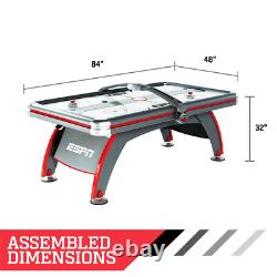 ESPN 7 ft Air Hockey Table withElectronic Scorer, 2 Pucks & 2 Pushers (Used)