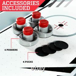 ESPN 7 ft Air Hockey Table withElectronic Scorer, 2 Pucks & 2 Pushers (Used)