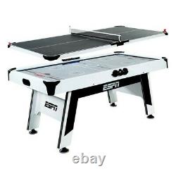 ESPN 72 Air Powered Hockey and Table Tennis Top with Bonus Dartboard Set