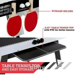 ESPN 72 Air Powered Hockey and Table Tennis Top with Bonus Dartboard Set