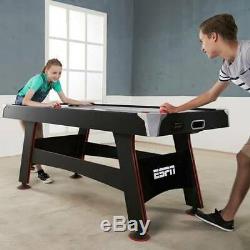 ESPN 72 Inch Air Powered Hockey Table With Table Tennis Top In-Rail Scorer New