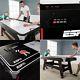 ESPN 72 Inch Air Powered Hockey Table with Table Tennis Top In-Rail Scorer